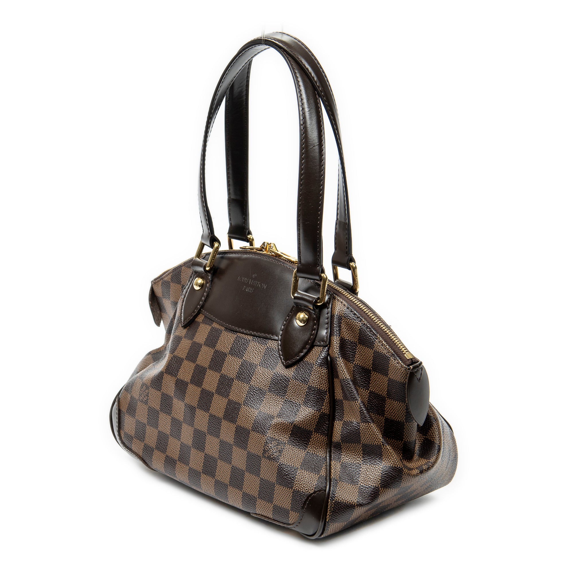 Bolso de hombro Verona PM Damier Ébène marrón