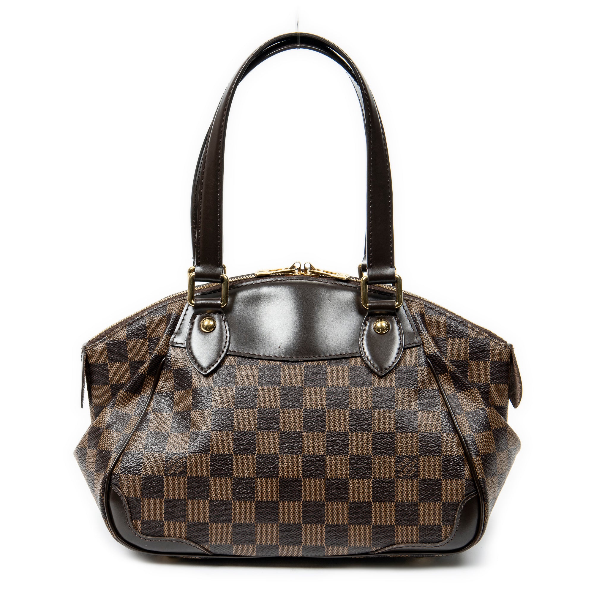 Bolso de hombro Verona PM Damier Ébène marrón