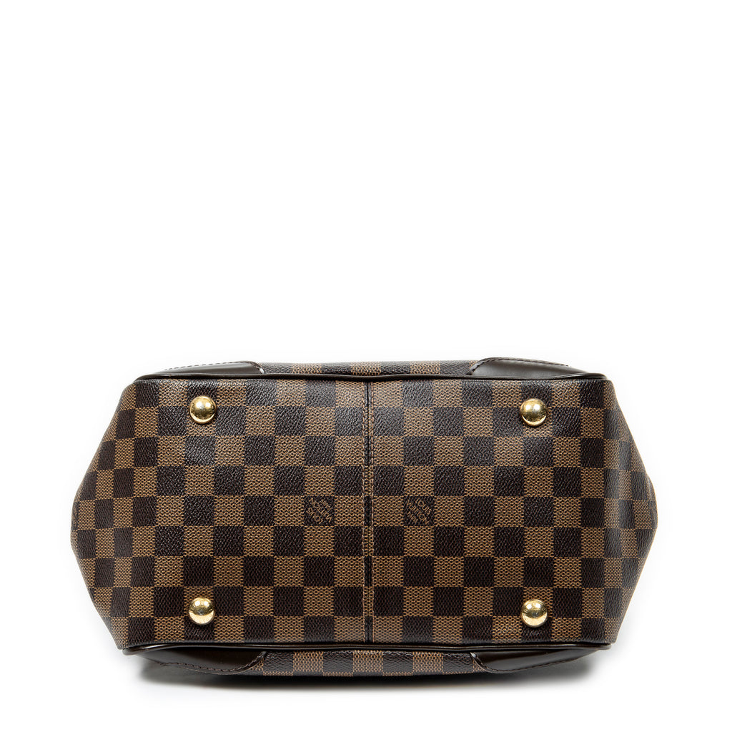 Bolso de hombro Verona PM Damier Ébène marrón