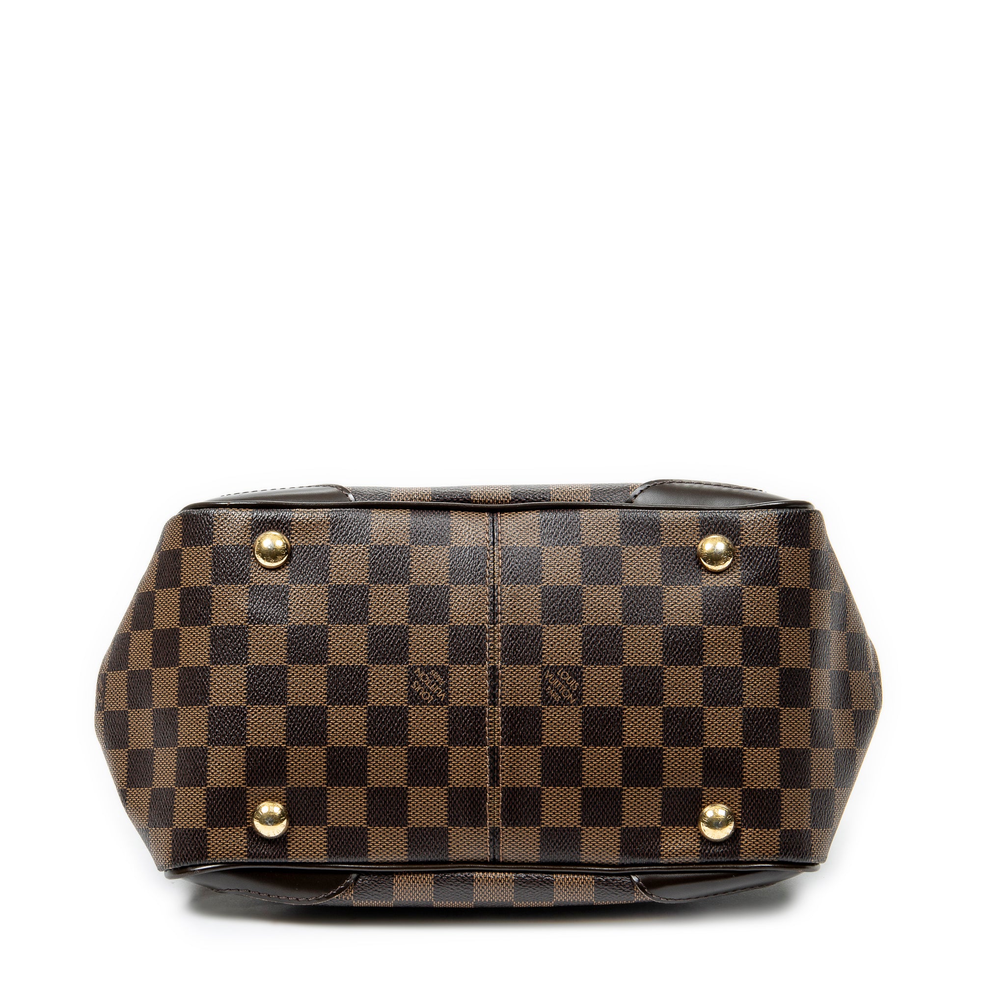 Bolso de hombro Verona PM Damier Ébène marrón