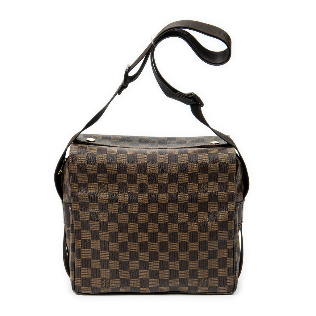 Shoulder Bag Naviglio Brown Damier Ebene