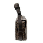 Shoulder Bag Naviglio Brown Damier Ebene