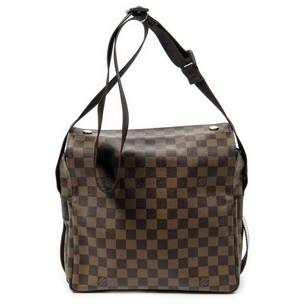 Shoulder Bag Naviglio Brown Damier Ebene