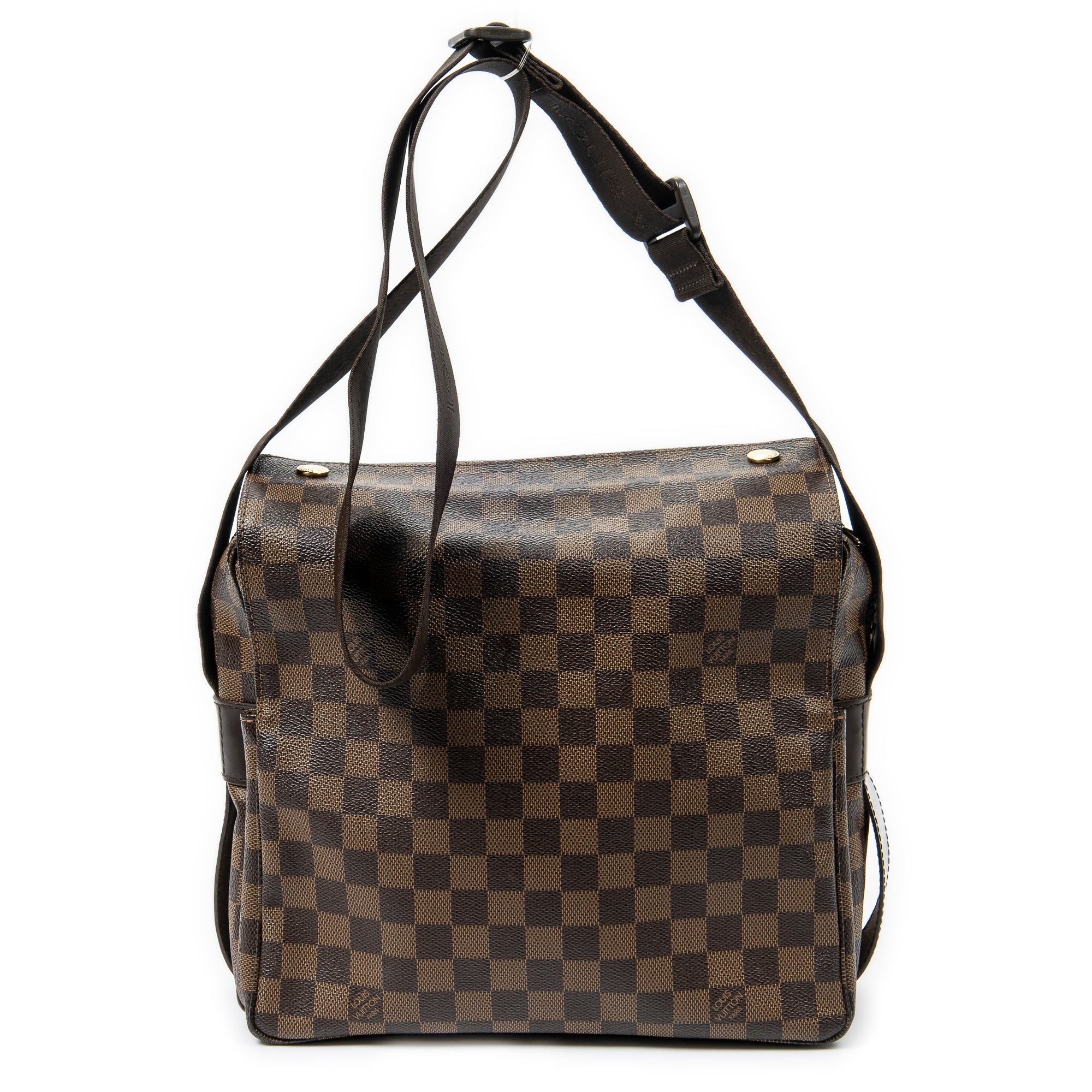 Shoulder Bag Naviglio Brown Damier Ebene