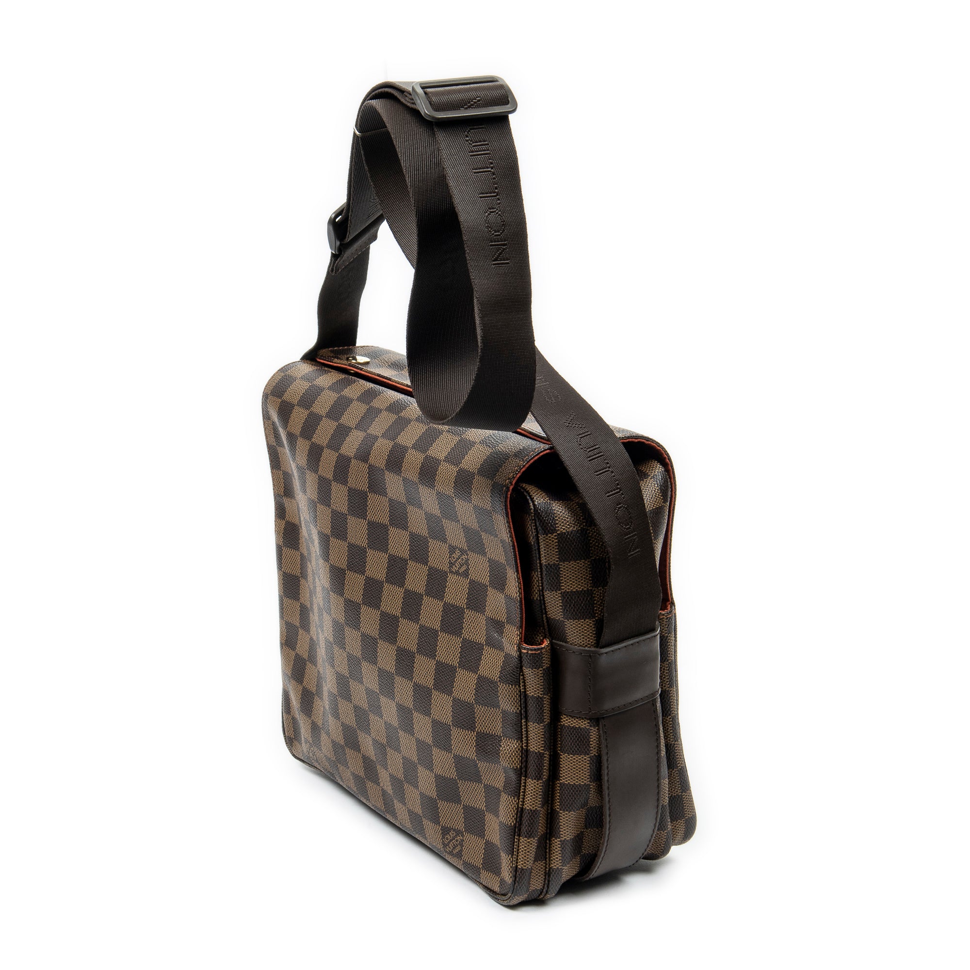 Bolso de Hombro Naviglio Marrón Damier Ebene