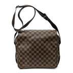 Bolso de Hombro Naviglio Marrón Damier Ebene