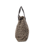 Shoulder Bag Small Square Shopping Tote Brown Zucchino Canvas