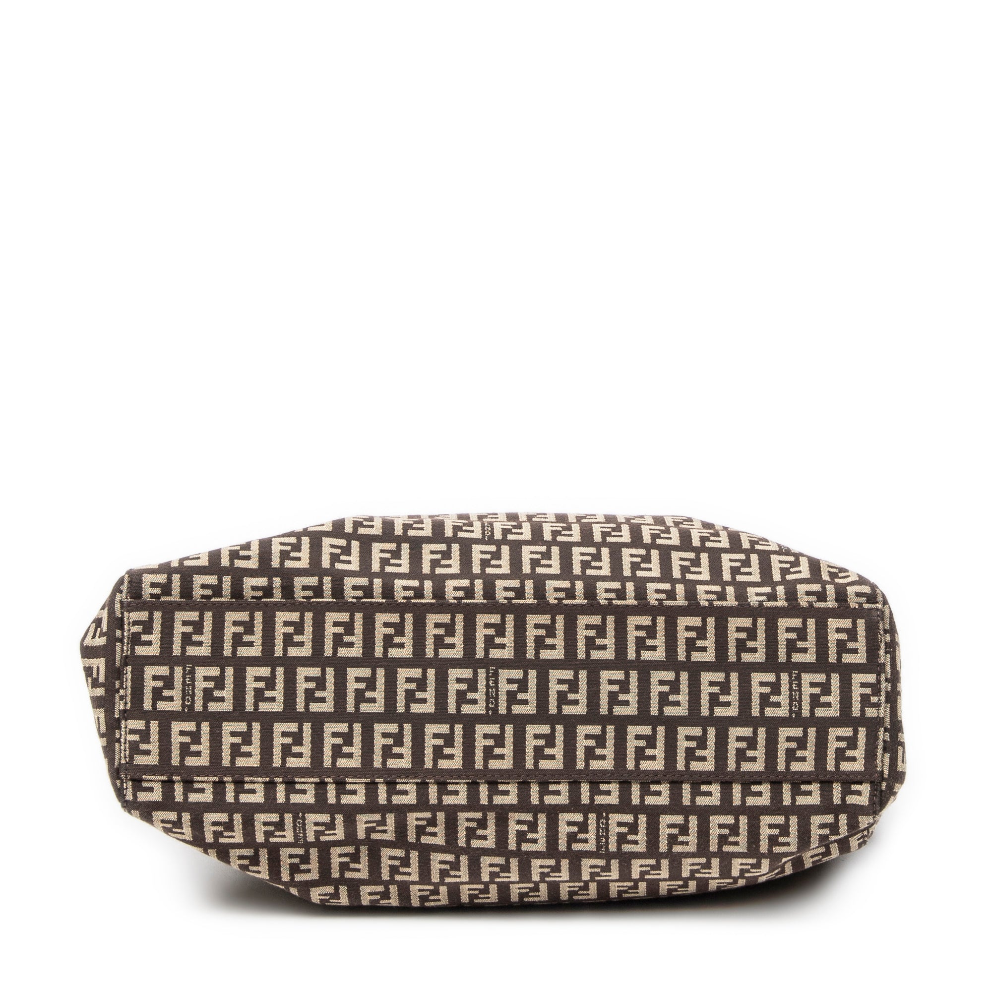 Shoulder Bag Small Square Shopping Tote Brown Zucchino Canvas