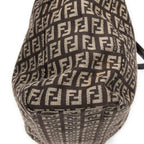 Shoulder Bag Small Square Shopping Tote Brown Zucchino Canvas