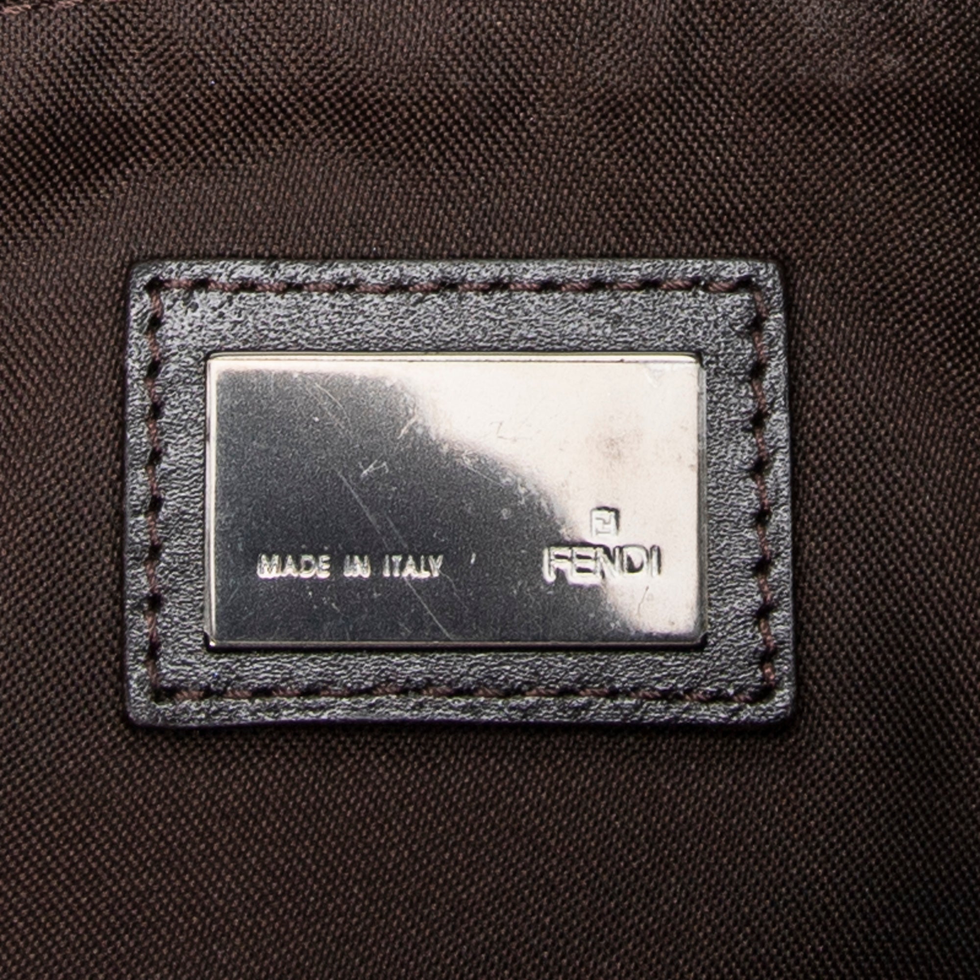 Shoulder Bag Small Square Shopping Tote Brown Zucchino Canvas