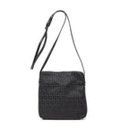 Shoulder Bag Small Flap Crossbody Black Zucchino Canvas