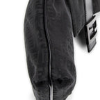 Shoulder Bag Small Flap Crossbody Black Zucchino Canvas
