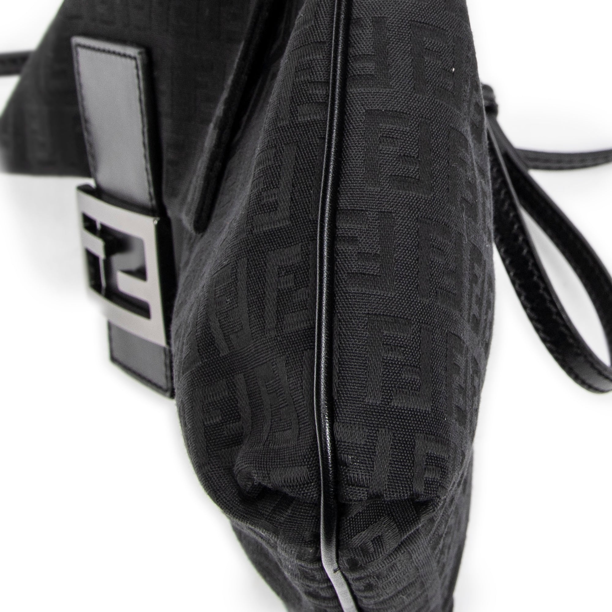 Shoulder Bag Small Flap Crossbody Black Zucchino Canvas