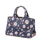 Miu Miu - Petit Cabas Ouvert Imprimé - Bleu/Blanc/Rouge