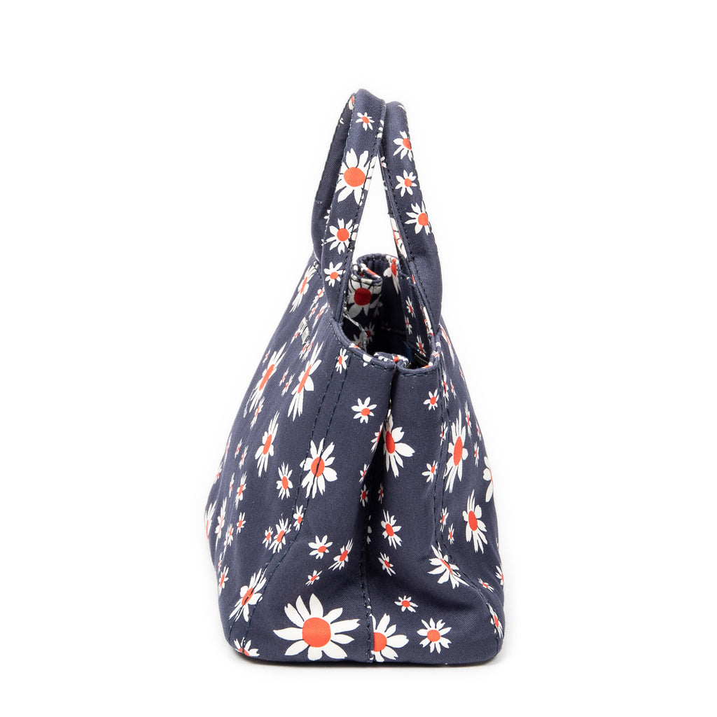 Miu Miu - Petit Cabas Ouvert Imprimé - Bleu/Blanc/Rouge