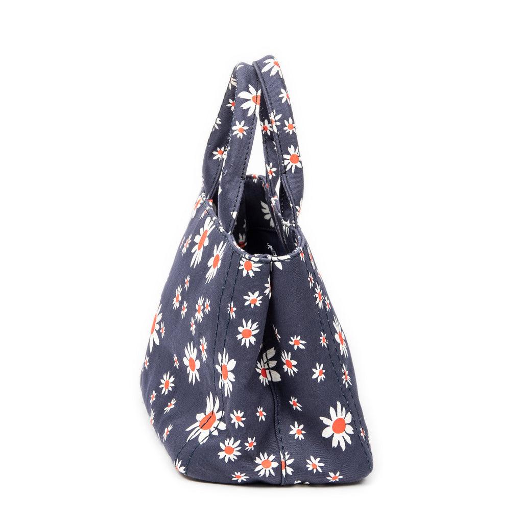 Miu Miu - Petit Cabas Ouvert Imprimé - Bleu/Blanc/Rouge