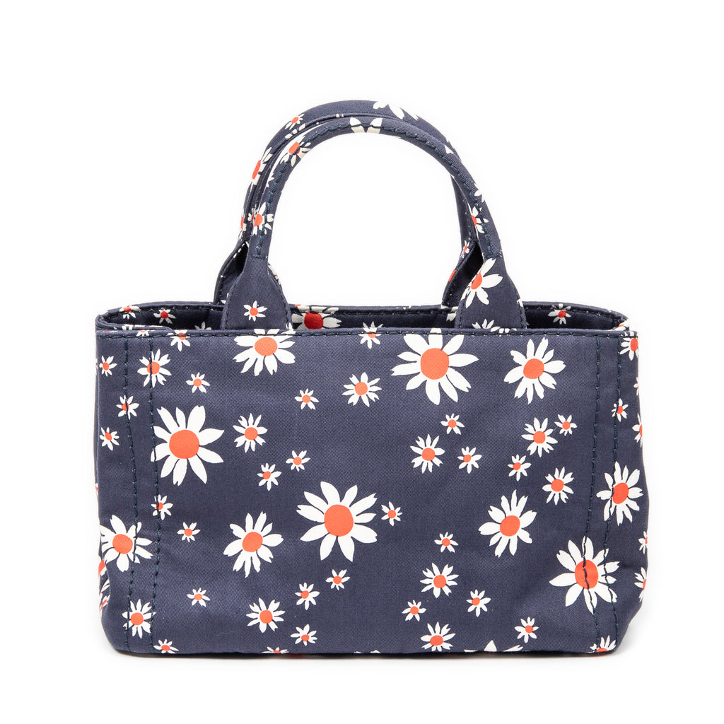 Miu Miu - Petit Cabas Ouvert Imprimé - Bleu/Blanc/Rouge