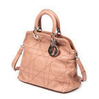 Shoulder Bag Medium Granville Tote Light Pink Cannage Quilted Leather