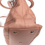 Shoulder Bag Medium Granville Tote Light Pink Cannage Quilted Leather