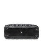Shoulder Bag Large Lady Dior Zip Black Cannage Lambskin Leather