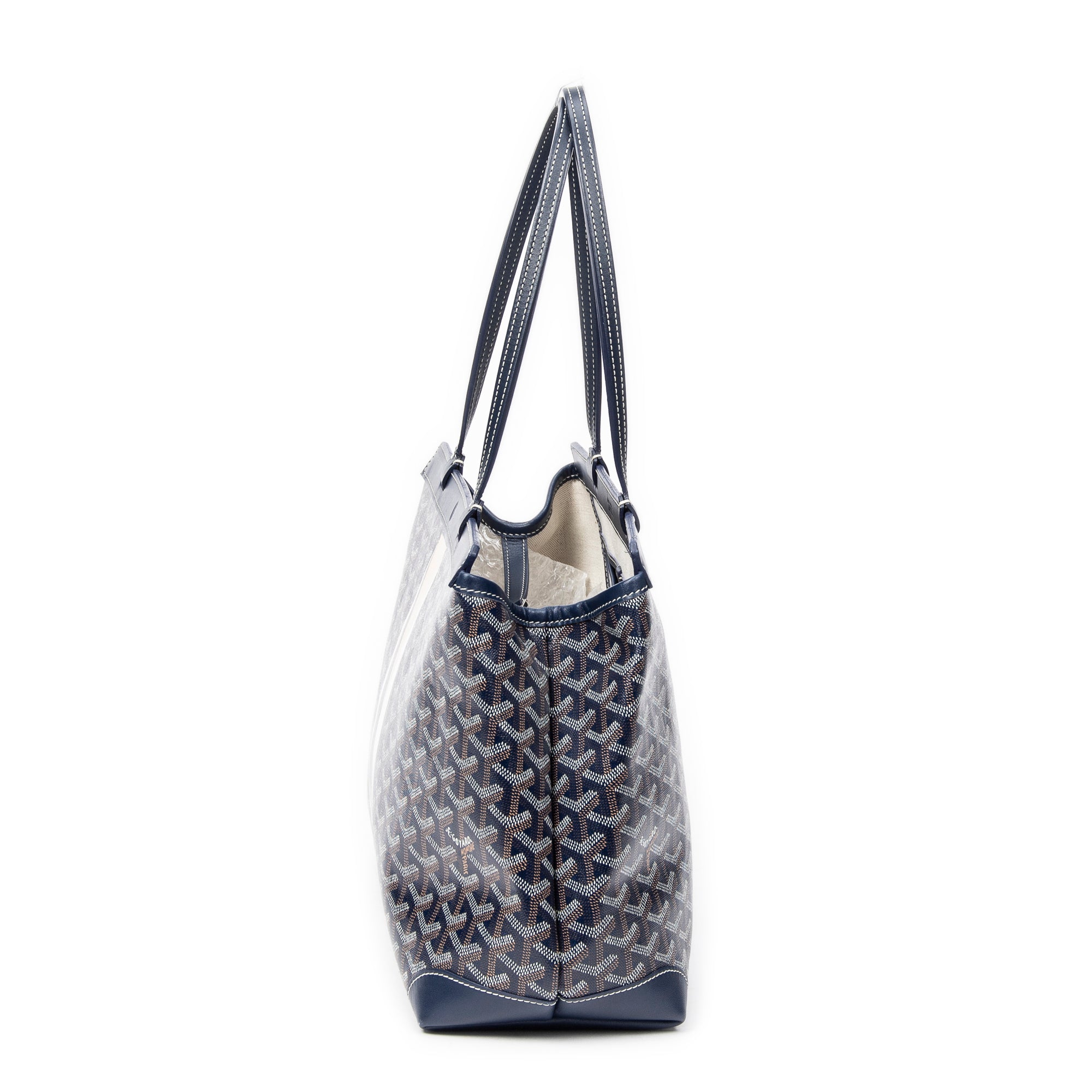 Shoulder Bag Bellechasse Biaude PM Navy Goyardine Coated Canvas
