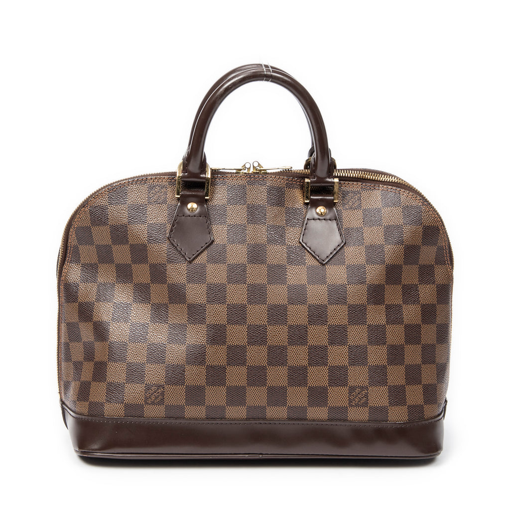 Handbag Alma PM Brown Damier Ebene