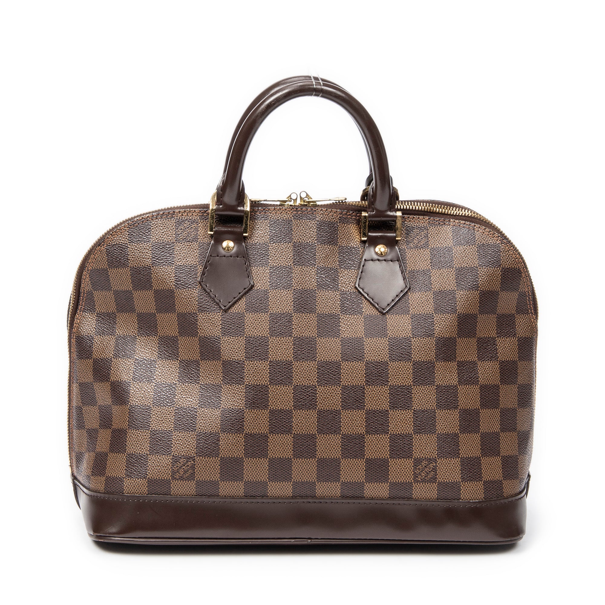 Handbag Alma PM Brown Damier Ebene