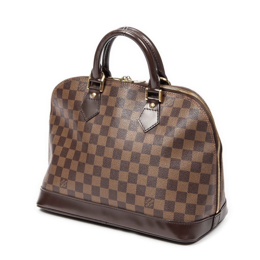 Handbag Alma PM Brown Damier Ebene