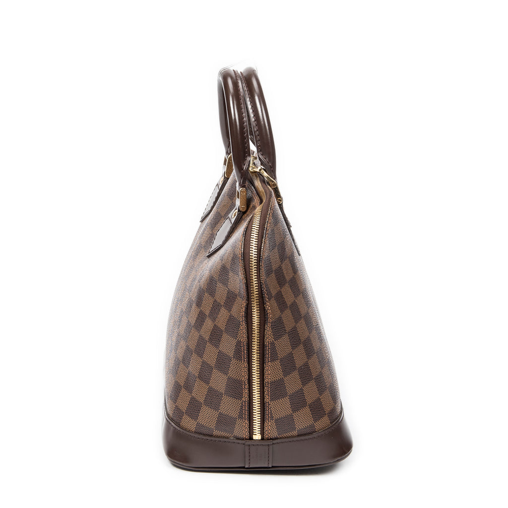 Handbag Alma PM Brown Damier Ebene