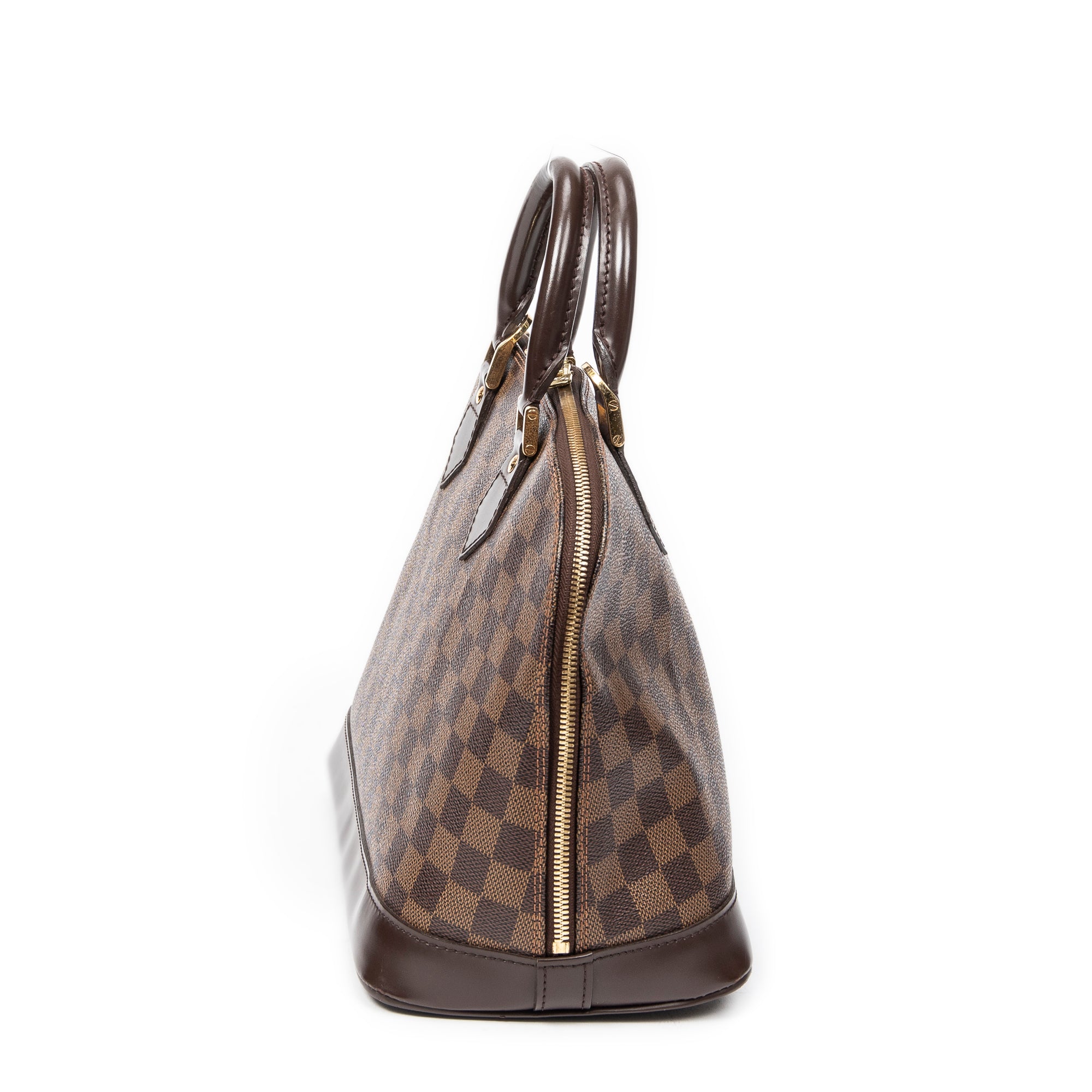 Handbag Alma PM Brown Damier Ebene