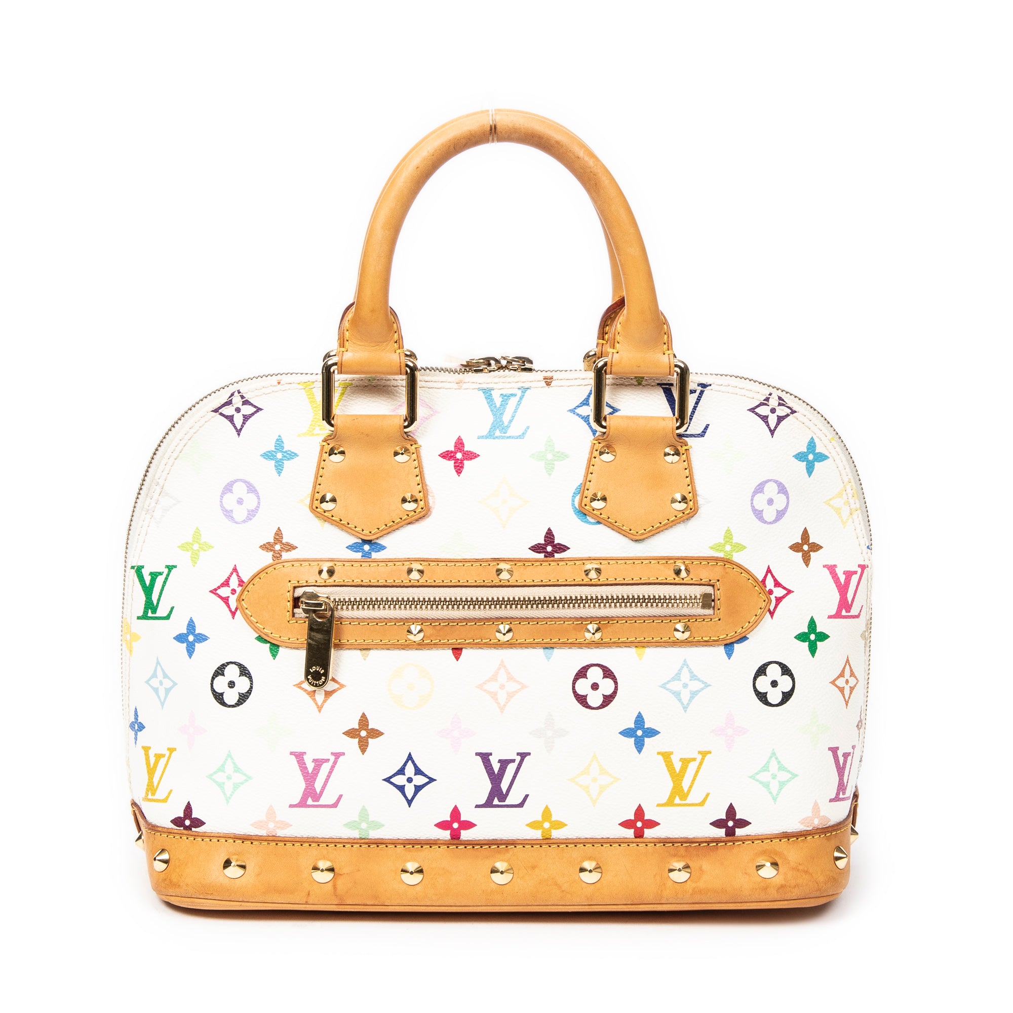 Bolso de mano Alma PM Monogram Multicolor Blanco