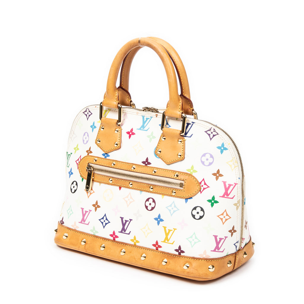 Bolso de mano Alma PM Monogram Multicolor Blanco