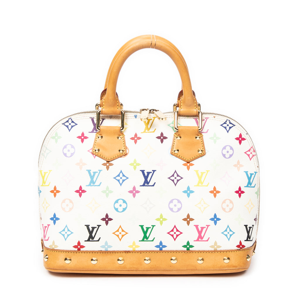 Bolso de mano Alma PM Monogram Multicolor Blanco