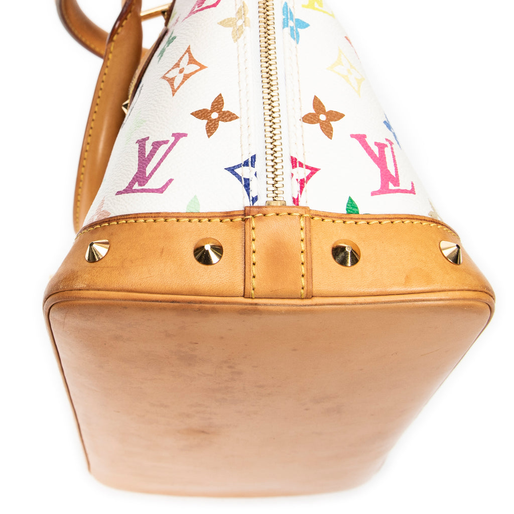 Bolso de mano Alma PM Monogram Multicolor Blanco