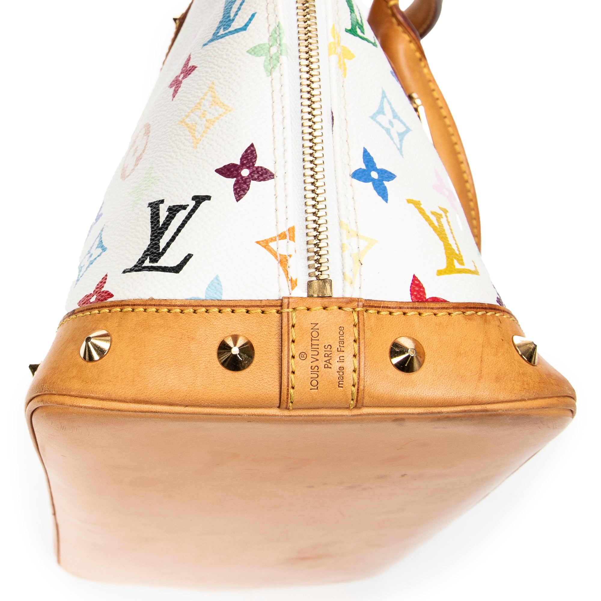 Bolso de mano Alma PM Monogram Multicolor Blanco