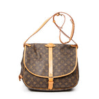 Shoulder Bag Saumur GM Brown Monogram Canvas