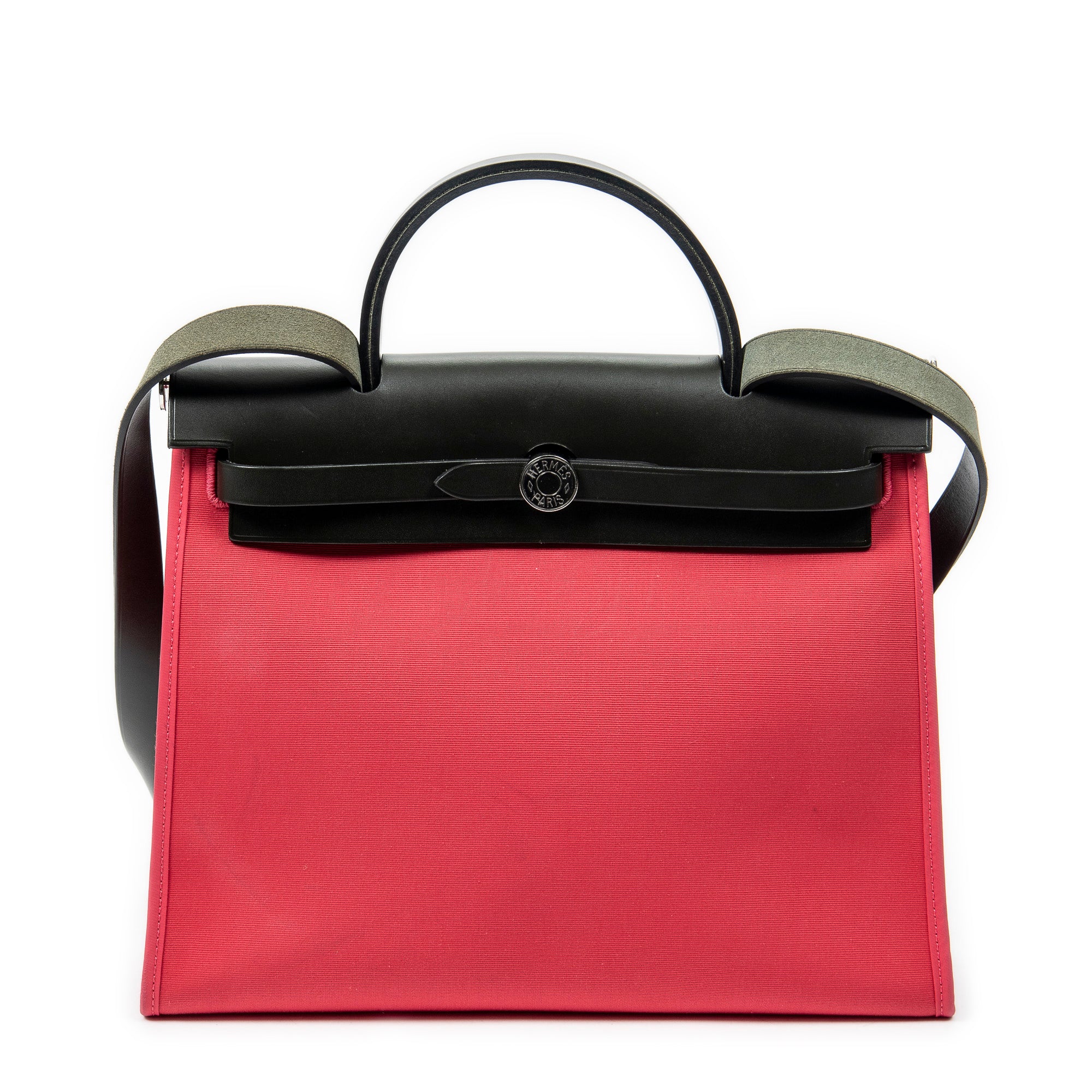 Shoulder Bag Herbag Zip PM Pink Toile Officier Canvas