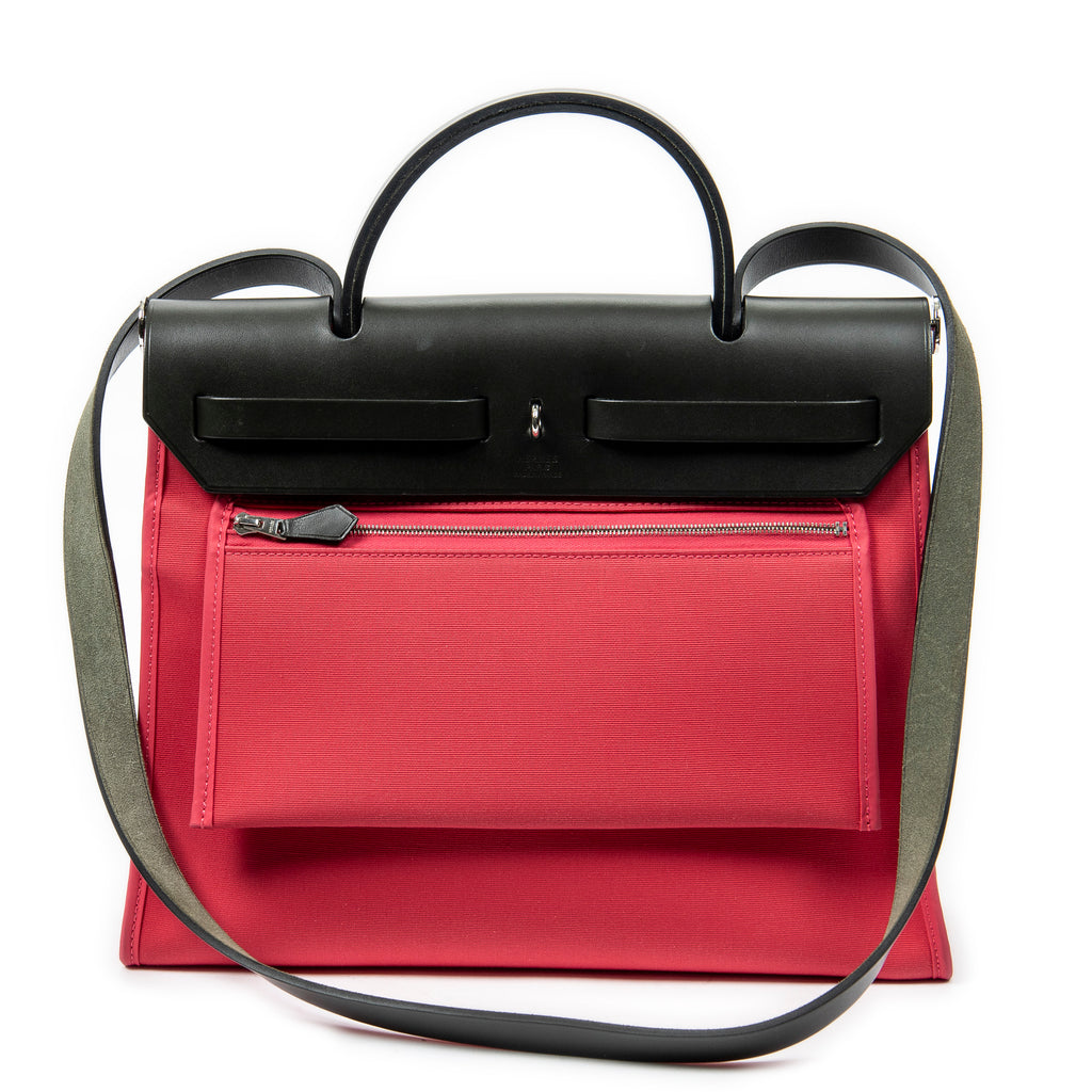 Shoulder Bag Herbag Zip PM Pink Toile Officier Canvas