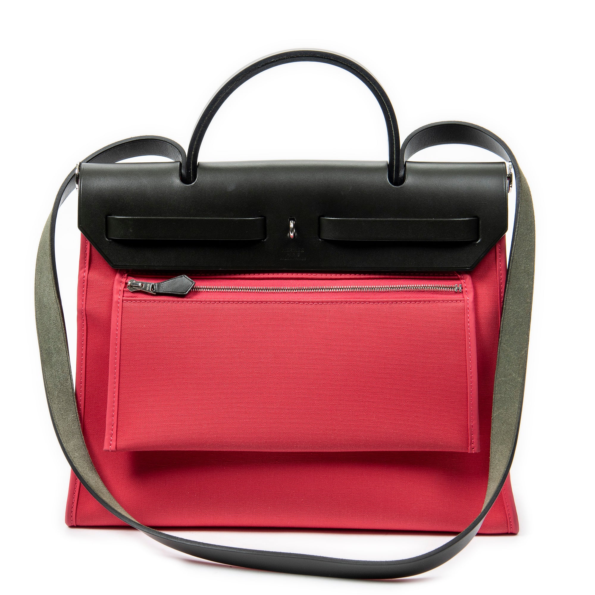 Shoulder Bag Herbag Zip PM Pink Toile Officier Canvas