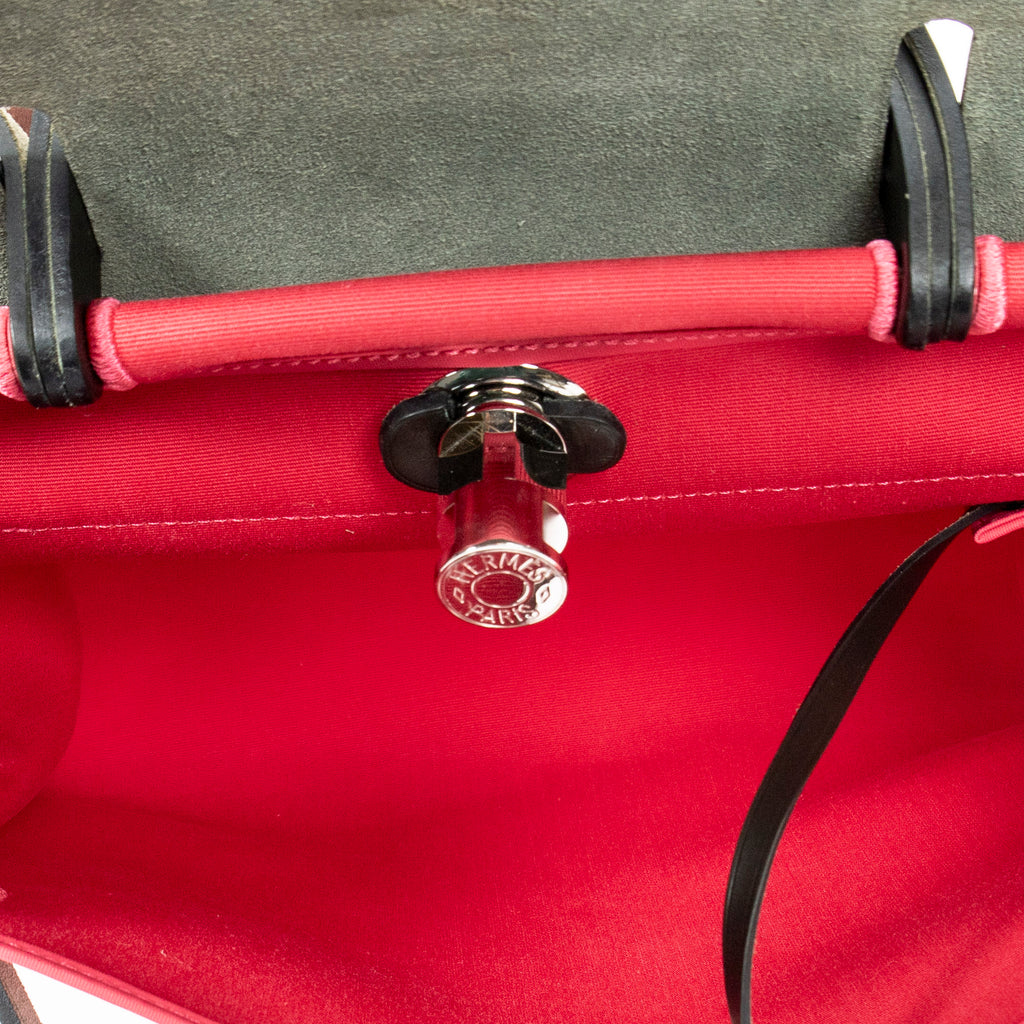 Shoulder Bag Herbag Zip PM Pink Toile Officier Canvas