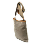 Shoulder Bag Jacquard Flat Messenger Beige Jacquard Canvas