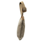 Shoulder Bag Jacquard Flat Messenger Beige Jacquard Canvas