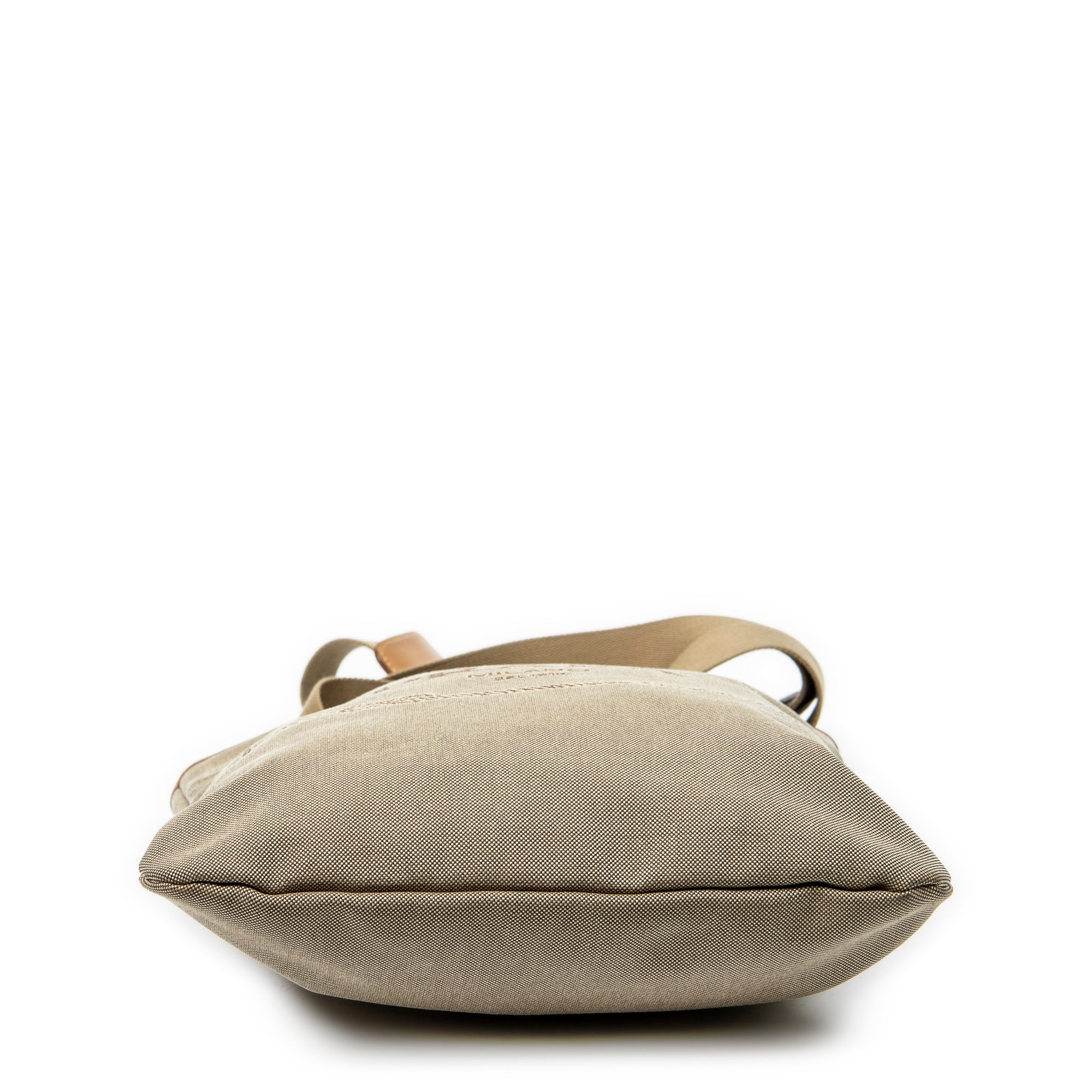 Shoulder Bag Jacquard Flat Messenger Beige Jacquard Canvas