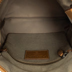 Shoulder Bag Jacquard Flat Messenger Beige Jacquard Canvas