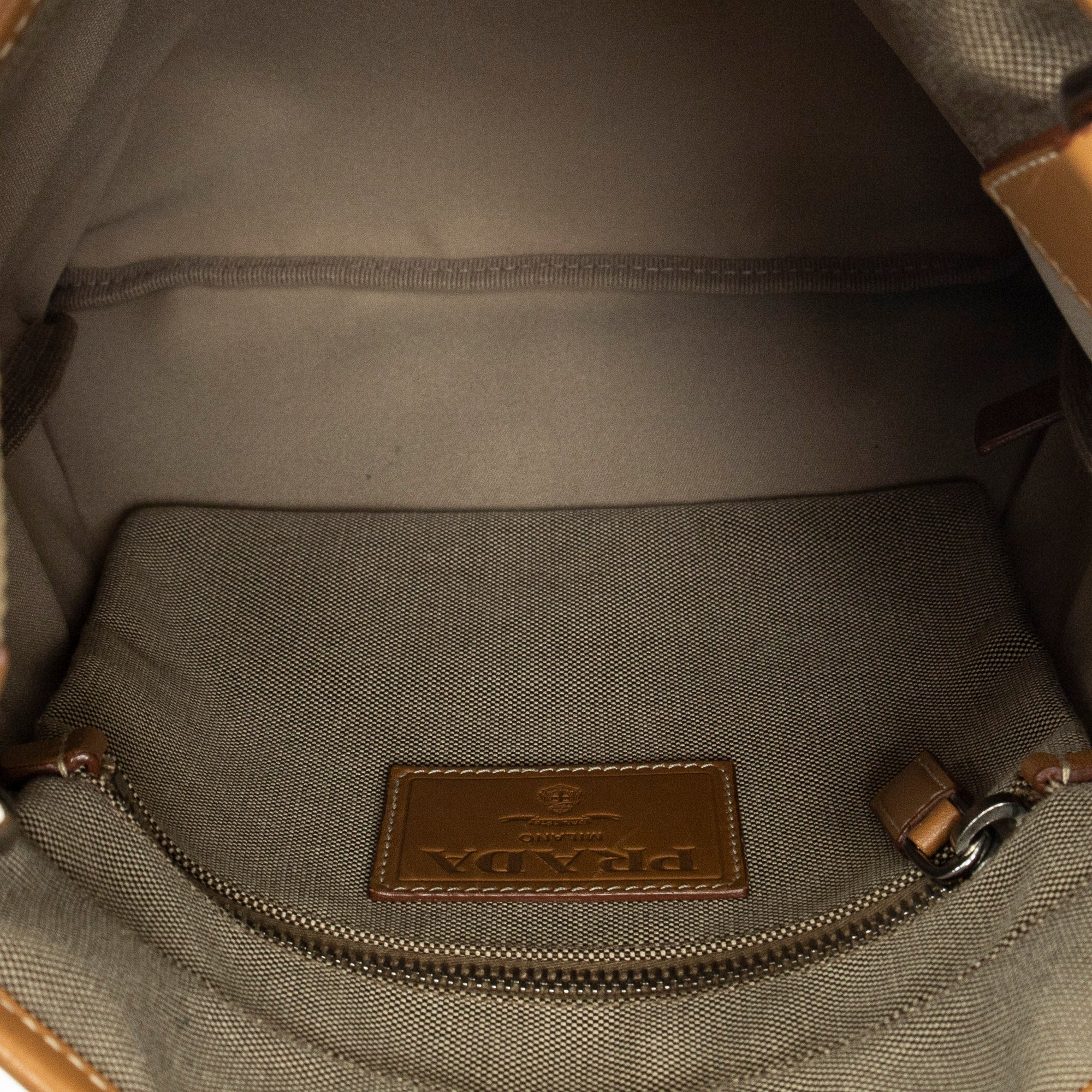 Shoulder Bag Jacquard Flat Messenger Beige Jacquard Canvas