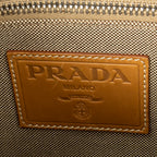 Shoulder Bag Jacquard Flat Messenger Beige Jacquard Canvas