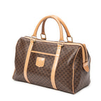 Bolso de mano Boston mediano vintage de lona revestida Macadam marrón