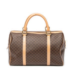 Sac à main vintage Boston moyen toile enduite Macadam marron