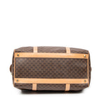 Bolso de mano Boston mediano vintage de lona revestida Macadam marrón