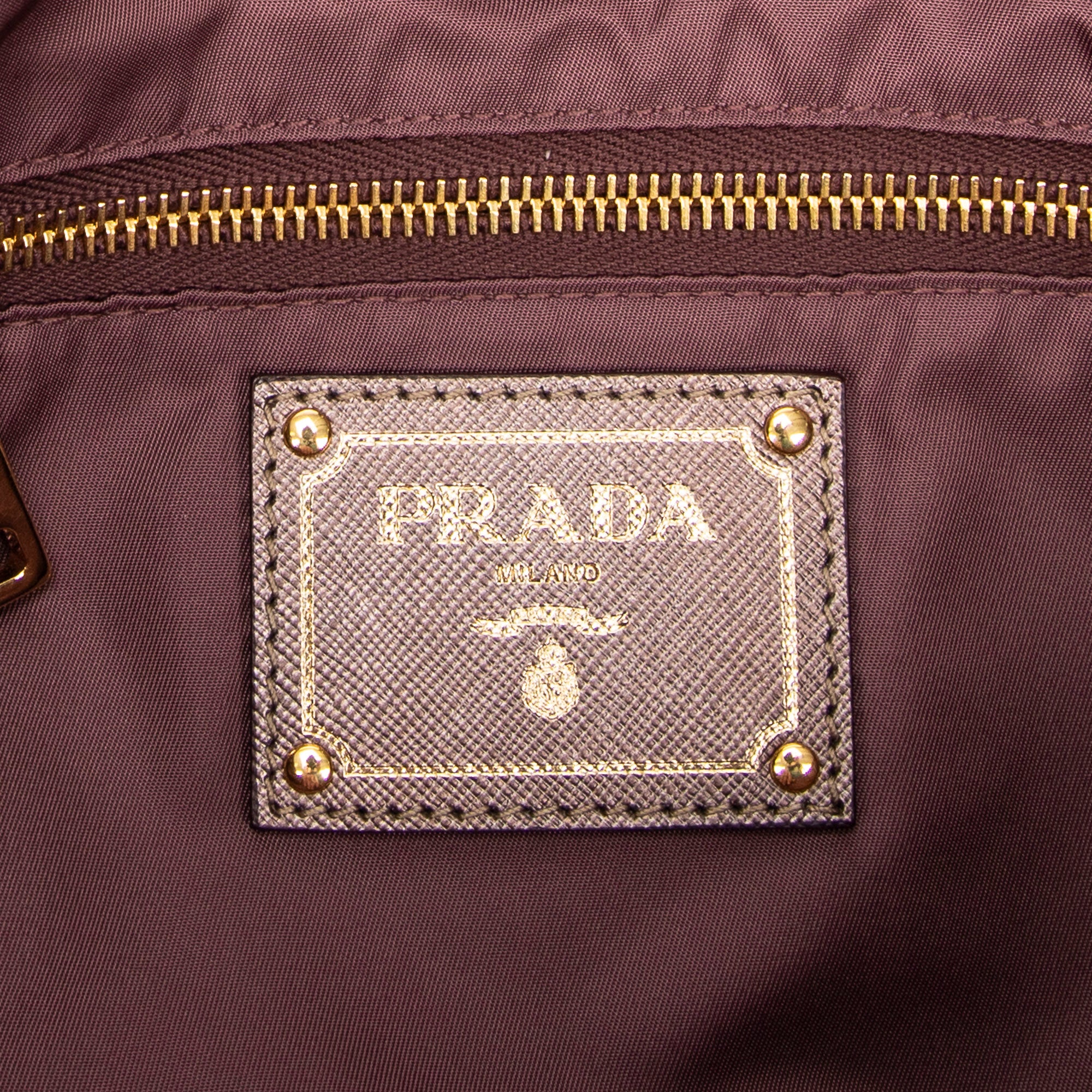 Shoulder Bag Side Drawstring Shopping Tote Purple Nylon Canvas